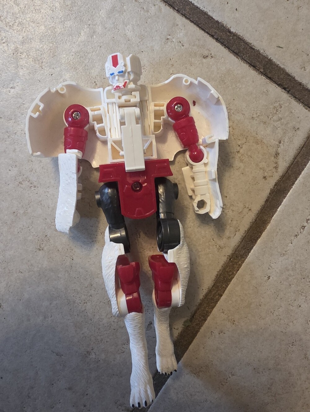 VTG 1995 Beast Wars Transformers Hasbro Maximal Polar Claw White Bear Incomplet?